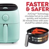 image:imageDash TastiCrisp Air Fryer  AirCrisp Technology  Compact Design with Adjustable Temperature Control  Nonstick Fry Basket amp Auto ShutOff Feature  26 Quarts  BlackAqua
