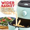 image:imageDash TastiCrisp Air Fryer  AirCrisp Technology  Compact Design with Adjustable Temperature Control  Nonstick Fry Basket amp Auto ShutOff Feature  26 Quarts  BlackAqua
