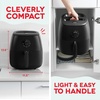 image:imageDash TastiCrisp Air Fryer  AirCrisp Technology  Compact Design with Adjustable Temperature Control  Nonstick Fry Basket amp Auto ShutOff Feature  26 Quarts  BlackBlack