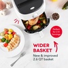 image:imageDash TastiCrisp Air Fryer  AirCrisp Technology  Compact Design with Adjustable Temperature Control  Nonstick Fry Basket amp Auto ShutOff Feature  26 Quarts  BlackWhite