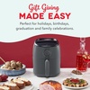 image:imageDash TastiCrisp Air Fryer  AirCrisp Technology  Compact Design with Adjustable Temperature Control  Nonstick Fry Basket amp Auto ShutOff Feature  26 Quarts  BlackGrey
