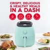 image:imageDash TastiCrisp Air Fryer  AirCrisp Technology  Compact Design with Adjustable Temperature Control  Nonstick Fry Basket amp Auto ShutOff Feature  26 Quarts  BlackAqua