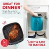 image:imageDash TastiCrisp Air Fryer  AirCrisp Technology  Compact Design with Adjustable Temperature Control  Nonstick Fry Basket amp Auto ShutOff Feature  26 Quarts  BlackTeal