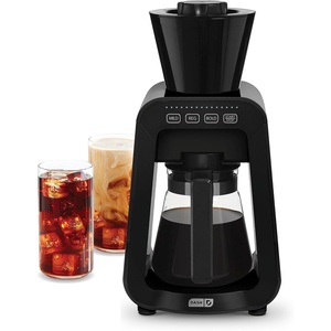 image:imageDASH Rapid Cold Brew Coffee Maker Electric Cold Brew Machine for Smooth Iced Coffee in Minutes 40 oz Glass Pitcher with Lid OneTouch Operation Auto Shut OffBlack