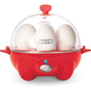image:imageDASH Rapid Egg Cooker 7 Egg Capacity Electric Egg Cooker for Hard Boiled Eggs Poached Eggs Scrambled Eggs or OmeletsRed