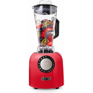 image:imageDash Chef Series Deluxe Digital Blender  1400W Professional High Speed Blender for Smoothies Soups amp Frozen Drinks 64 oz BPAFree Tritan Pitcher 8 Presets Stainless Steel Blades USB Port  RedRed