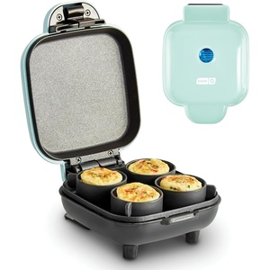 image:imageDash Deluxe Egg Bite Maker  Electric Egg Bite Maker for Healthy Protein Snacks  Quick Cleanup SpaceSaving Design amp NonSlip Feet  4 Servings BlackAqua