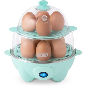 image:imageDash Deluxe Egg Cooker  Boiler Poacher amp Steamer  Includes Measuring amp Recipe Guide  Dishwasher Safe  BPA Free  Holds 12 Eggs WhiteAqua