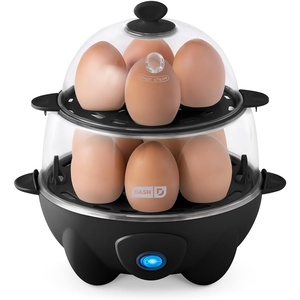 image:imageDash Deluxe Egg Cooker  Boiler Poacher amp Steamer  Includes Measuring amp Recipe Guide  Dishwasher Safe  BPA Free  Holds 12 Eggs WhiteBlack