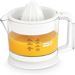 image:imageDash Dual Electric Citrus Juicer Machine  Orange Juicer and Lemon Squeezer with AutoReversing Reamer Adjustable Pulp Control MessFree Spout 20 oz Juice ContainerLime Squeezer for HomeWhiteWhite