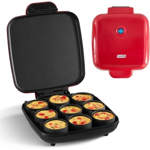 image:imageDash Family Size Egg Bite Maker  Electric Egg Bite Maker with NonStick Silicone Cups  SpaceSaving Design amp Quick Cleanup  Make Sandwiches Healthy Snacks amp Desserts  9 Servings AquaRed