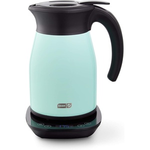 image:imageDash Insulated Electric Kettle 17L Stainless Steel Tea Kettle with Temperature Control Keep Warm Digital Display CoolTouch Exterior Hot Water for Tea amp Coffee 1500WMatte Aqua