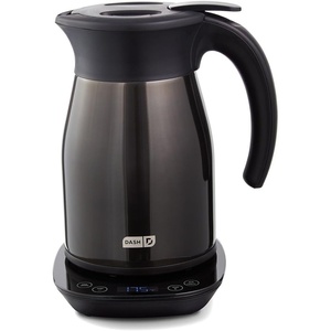 image:imageDash Insulated Electric Kettle 17L Stainless Steel Tea Kettle with Temperature Control Keep Warm Digital Display CoolTouch Exterior Hot Water for Tea amp Coffee 1500WBlack Stainless Steel
