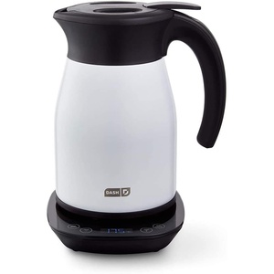 image:imageDash Insulated Electric Kettle 17L Stainless Steel Tea Kettle with Temperature Control Keep Warm Digital Display CoolTouch Exterior Hot Water for Tea amp Coffee 1500WMatte White