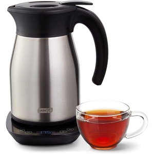 image:imageDash Insulated Electric Kettle 17L Stainless Steel Tea Kettle with Temperature Control Keep Warm Digital Display CoolTouch Exterior Hot Water for Tea amp Coffee 1500WStainless Steel