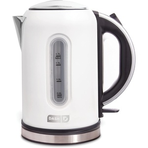 image:imageDash Rapid Kettle  17L Electric Kettle for Boiling Water 1500W Rapid Boil Auto ShutOff SoftOpen Lid CoolTouch Handle EasyView Window Hot Water Boiler for Coffee and TeaMatte White