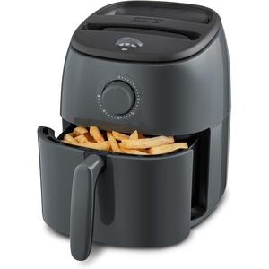 image:imageDash TastiCrisp Air Fryer  AirCrisp Technology  Compact Design with Adjustable Temperature Control  Nonstick Fry Basket amp Auto ShutOff Feature  26 Quarts  BlackGrey