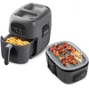 image:imageDASH Flip amp Fry 2in1 Grill  Air Fryer 3 QTForged Iron
