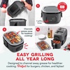 image:imageDASH Flip amp Fry 2in1 Grill  Air Fryer 3 QTForged Iron