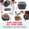 image:imageDASH Flip amp Fry 2in1 Grill  Air Fryer 3 QTForged Iron