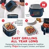 image:imageDASH Flip amp Fry 2in1 Grill  Air Fryer 3 QTNavy