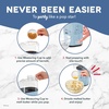 image:imageDASH Fresh Pop Popcorn Maker  OilFree Air Popcorn Popper  With Measuring Cup amp Recipe Guide  Perfect for Movie Nights  16 Cups RedLight Blue Stitch
