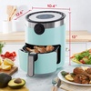 image:imageDash AirCrisp Pro Digital Air Fryer  Adjustable Temperature Control  Auto ShutOff Feature amp Multiple Presets  Removable Crisper Basket  6 Quarts  SilverAqua