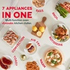 image:imageDash Chef Series 7 in 1 Convection Toaster Oven Cooker Rotisserie  Electric Air Fryer with Nonstick Fry Basket Baking Pan amp Rack Skewers Drip Tray amp Recipe Book 23L GraphiteStainless Steel