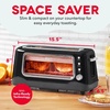 image:imageDash Clear View Toaster 105 Long Slot 2 Slice Toaster with SeeThrough Glass Window 7 Browning Levels Bagel Defrost amp Reheat Functions Removable Glass Panel Crumb Tray  WhiteBlack