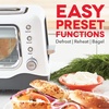 image:imageDash Clear View Toaster 105 Long Slot 2 Slice Toaster with SeeThrough Glass Window 7 Browning Levels Bagel Defrost amp Reheat Functions Removable Glass Panel Crumb Tray  WhiteWhite