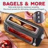 image:imageDash Clear View Toaster 105 Long Slot 2 Slice Toaster with SeeThrough Glass Window 7 Browning Levels Bagel Defrost amp Reheat Functions Removable Glass Panel Crumb Tray  WhiteBlack