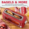 image:imageDash Clear View Toaster 105 Long Slot 2 Slice Toaster with SeeThrough Glass Window 7 Browning Levels Bagel Defrost amp Reheat Functions Removable Glass Panel Crumb Tray  WhiteRed