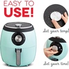 image:imageDash Deluxe Air Fryer  Adjustable Temperature Control amp Auto ShutOff Feature  AirCrisp Technology  Spacious Nonstick Basket  1700 Watt  6 Quarts  RedAqua