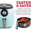 image:imageDash Deluxe Air Fryer  Adjustable Temperature Control amp Auto ShutOff Feature  AirCrisp Technology  Spacious Nonstick Basket  1700 Watt  6 Quarts  RedAqua