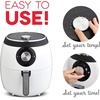 image:imageDash Deluxe Air Fryer  Adjustable Temperature Control amp Auto ShutOff Feature  AirCrisp Technology  Spacious Nonstick Basket  1700 Watt  6 Quarts  RedWhite