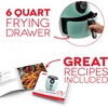 image:imageDash Deluxe Air Fryer  Adjustable Temperature Control amp Auto ShutOff Feature  AirCrisp Technology  Spacious Nonstick Basket  1700 Watt  6 Quarts  RedAqua