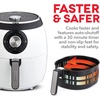 image:imageDash Deluxe Air Fryer  Adjustable Temperature Control amp Auto ShutOff Feature  AirCrisp Technology  Spacious Nonstick Basket  1700 Watt  6 Quarts  RedWhite
