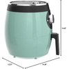image:imageDash Deluxe Air Fryer  Adjustable Temperature Control amp Auto ShutOff Feature  AirCrisp Technology  Spacious Nonstick Basket  1700 Watt  6 Quarts  RedAqua