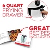 image:imageDash Deluxe Air Fryer  Adjustable Temperature Control amp Auto ShutOff Feature  AirCrisp Technology  Spacious Nonstick Basket  1700 Watt  6 Quarts  RedWhite