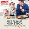 image:imageDash Everyday Ceramic Electric Griddle  Includes Adjustable Temperature Large Cooking Surface and Removable Drip Tray For Pancakes Burgers and Breakfast  Cream