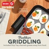 image:imageDash Everyday Ceramic Electric Griddle  Includes Adjustable Temperature Large Cooking Surface and Removable Drip Tray For Pancakes Burgers and Breakfast  Cream