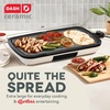 image:imageDash Everyday Ceramic Electric Griddle  Includes Adjustable Temperature Large Cooking Surface and Removable Drip Tray For Pancakes Burgers and Breakfast  Cream