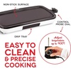 image:imageDash Everyday Nonstick Electric Griddle for Pancakes Burgers Quesadillas Eggs amp other on the go Breakfast Lunch amp Snacks with Drip Tray  Included Recipe Book 20in 1500Watt  BlackWhite