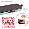 image:imageDash Everyday Nonstick Electric Griddle for Pancakes Burgers Quesadillas Eggs amp other on the go Breakfast Lunch amp Snacks with Drip Tray  Included Recipe Book 20in 1500Watt  BlackAqua