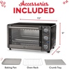 image:imageDash Express Toaster Oven  SpaceSaving Countertop Design  Versatile Use with adjustable temperature dial amp Quick HeatUp System  Dishwasher Safe Accessories  Bake Broil amp Toast  Black