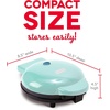 image:imageDash Express Waffle Maker Electric Waffle Maker for Creative Homemade Treats  Dual Nonstick Cooking Surfaces Easy Food Release amp Quick Cleanup  Compact SpaceSaving Design  8 Inches  BlackAqua
