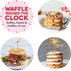 image:imageDash Express Waffle Maker Electric Waffle Maker for Creative Homemade Treats  Dual Nonstick Cooking Surfaces Easy Food Release amp Quick Cleanup  Compact SpaceSaving Design  8 Inches  BlackAqua