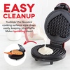 image:imageDash Express Waffle Maker Electric Waffle Maker for Creative Homemade Treats  Dual Nonstick Cooking Surfaces Easy Food Release amp Quick Cleanup  Compact SpaceSaving Design  8 Inches  BlackRed Heart