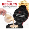 image:imageDash Express Waffle Maker Electric Waffle Maker for Creative Homemade Treats  Dual Nonstick Cooking Surfaces Easy Food Release amp Quick Cleanup  Compact SpaceSaving Design  8 Inches  BlackRed