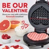 image:imageDash Express Waffle Maker Electric Waffle Maker for Creative Homemade Treats  Dual Nonstick Cooking Surfaces Easy Food Release amp Quick Cleanup  Compact SpaceSaving Design  8 Inches  BlackRed Heart